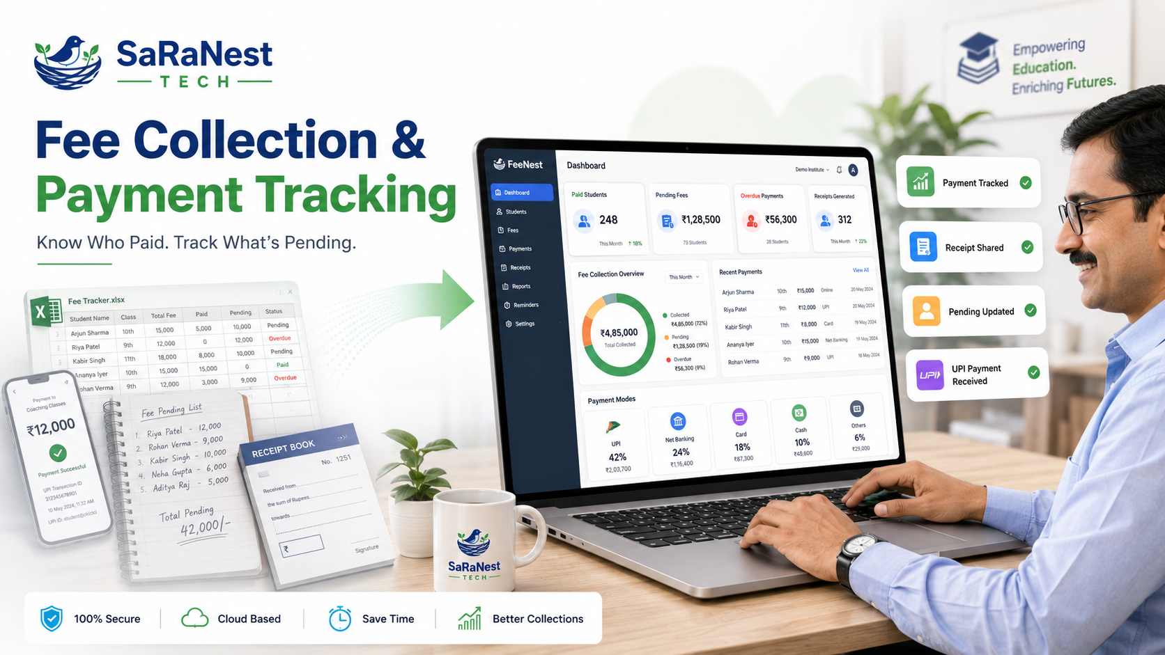 Seamless Fee Collection and Payment Tracking for Institutes