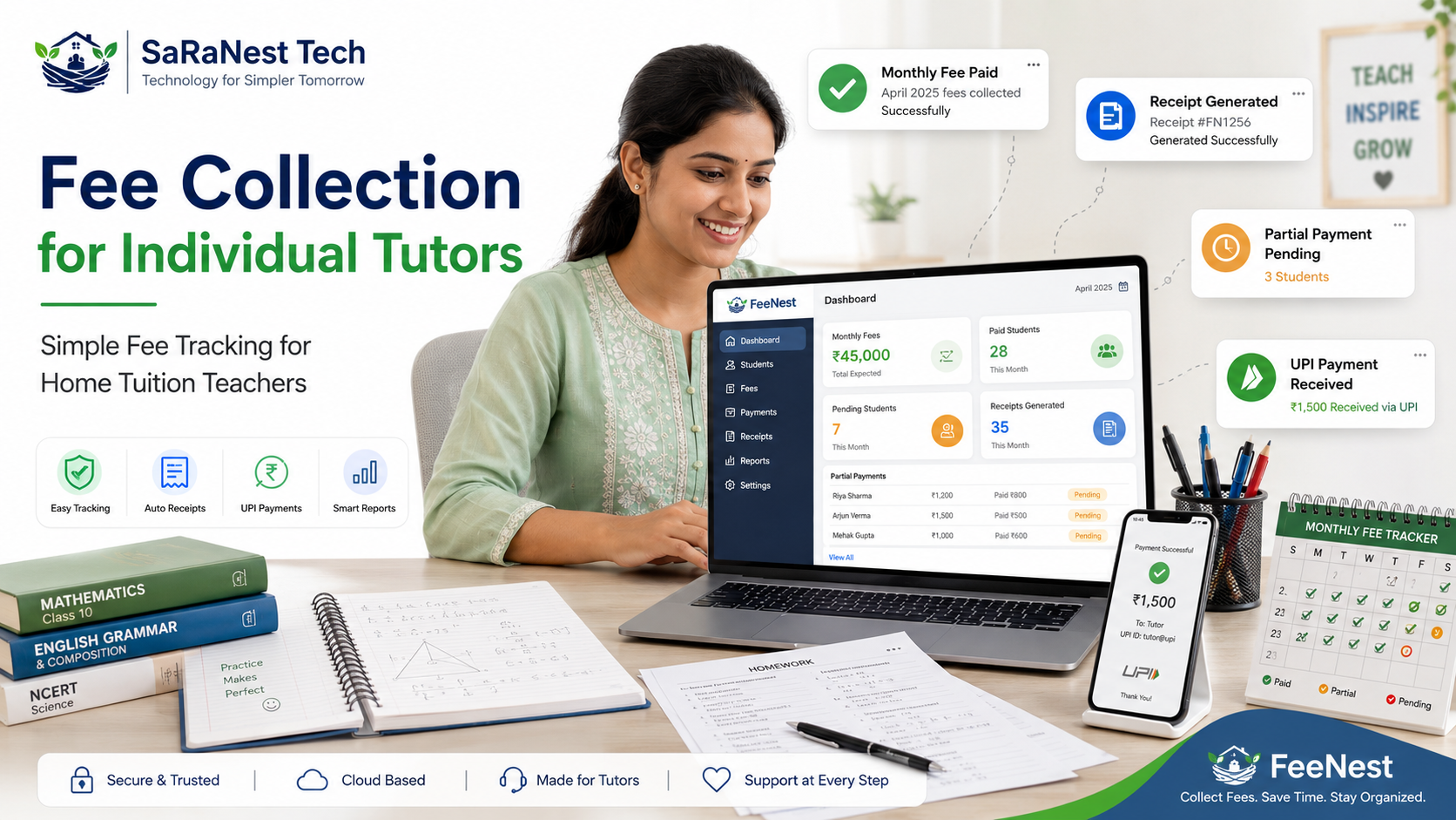 Fee Collection App for Individual Tutors and Home Tuition Teachers